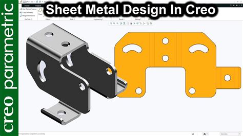 sheet metal parts creo|sheet metal creo parametric.